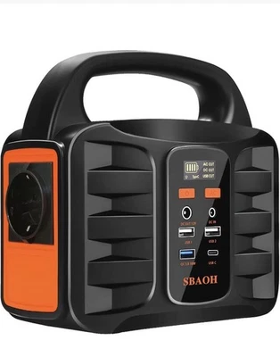 Tragbare Powerstation 99Wh, 150W Solargenerator Akku mit AC/Auto USB, USB-C - Bild 1 von 4