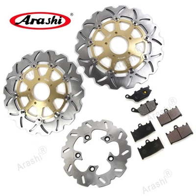 Fit Suzuki SV1000S 2003-2007 Front Rear Brake Disc Rotor & Organic Brake Pads - Image 1 of 4