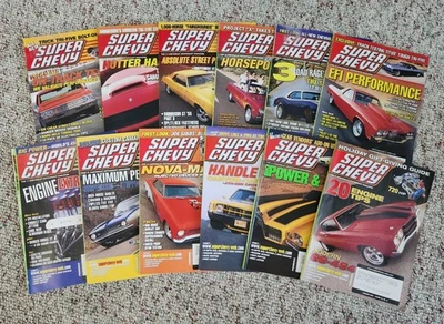 🔥 Super Chevy 2004 Full Year Lot 12 Camaro Chevelle Nova LS Big Block Tech – VG Foto 1 de 4