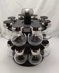 Rotating Spice Jar Storage Rack 16 Bottle Stand Holder Home Kitchen Organizer - Picture 1 of 5