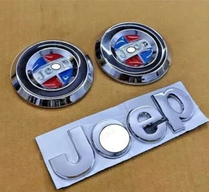 BADGE SET FRONT OR REAR OR SIDE EXCELLENT QUALITY FIT FOR JEEPS - Picture 1 of 4
