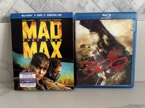 Mad Max: Fury Road and 300 Blue-Ray Bundle Free Shipping - Picture 1 of 10