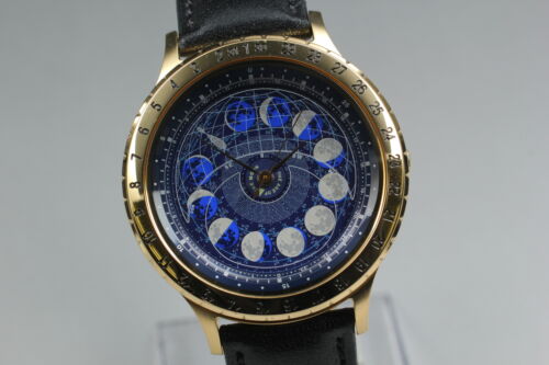 [Near MINT] CITIZEN Astro dea Cosmosain CAL-4P85 Blue Dial Quartz Mens Watch