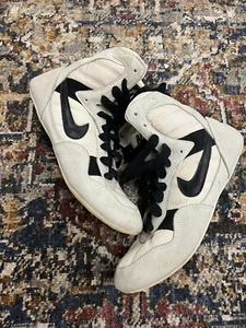 Nike Greco Supreme Men's Size 8 Nat White Black Suede Vintage Wrestling Shoes - Picture 1 of 12