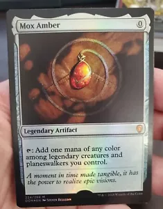MTG Mox Amber 224/269 Foil MISPRINT / ERROR Dominaria Mythic Missing Holo Stamp - Picture 1 of 3