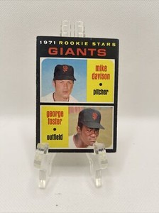 1971 Topps #276 Rookie Stars Mike Davison George Foster EX/EX+ RC SF Giants