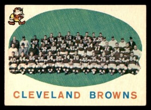 1959 Topps Football #161 Cleveland Browns Team EX