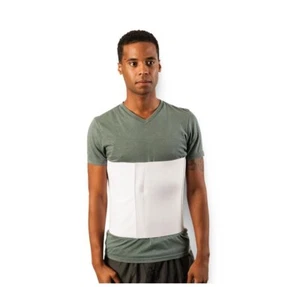 BREG Bauchchirurgie Binder Rippen Gürtel 12" GRÖSSE Medium/Large Hernienstütze weiß - Bild 1 von 3