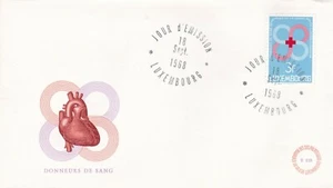 Luxembourg 1968 Red Cross FDC Special cancel Unaddressed VGC - Picture 1 of 1