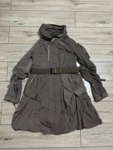 Marithe Francois Girbaud Hooded Belted Opium Avant Garde Zip Coat US 29 IT 44 - Picture 1 of 15