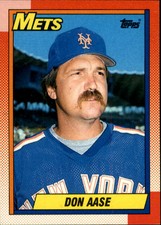1990 Topps New York Mets Baseball Card #301 Don Aase