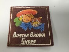 1930s BUSTER BROWN & Tige SHOES ADVERTISING Felt Patch VINTAGE