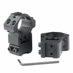 2Pcs High Profile 25.4mm 1" Scopes Rings Fit 11mm Dovetail Rail Mount For Rifle - Picture 1 of 6