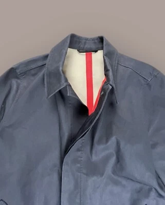 Abrigo negro de algodón encerado edición limitada AMI Paris para hombre - talla pequeña Foto 1 de 4