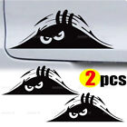 2pcs Funny Peeking Monster Sticker Car Bumper Window Vinyl Decal Car Accessories