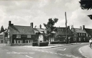 ECHTES FOTO POSTKARTE HIGH STREET MIDDLETON CHENEY (IN DER NÄHE VON BANBURY) NORTHAMPTONSHIRE - Bild 1 von 2