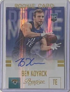 BEN KOYACK NOTRE DAME ROOKIE 2015 PANINI PRESTIGE AUTOGRAPH #/d 47/50 JAGUARS - Imagen 1 de 2