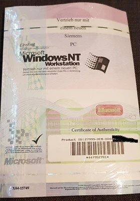 Microsoft Windows NT Workstation 4.0 , Deutsch - Bild 1 von 2