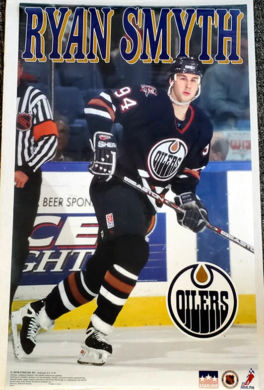 RYAN SMYTH Edmonton Oilers 1997 Rookie Action Starline Vintage 22x34 POSTER - Image 1 of 1
