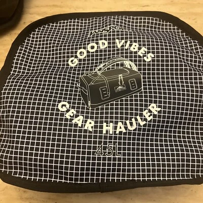 Jansport Waterproof Backpack Good Vibes Gear Hauler Duffel 45L Black NWT