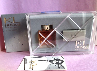 Juego de jabón vintage KL Homme por Karl Lagerfeld 1,75 oz 50 g para después del afeitado 30 ml 1 oz Foto 1 de 4