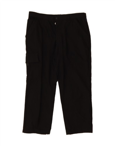 VERSACE Pantalone cargo uomo dritto W38 L27 nero viscosa DA61