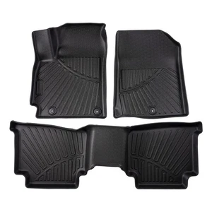 Front Floor Mats + Rear Floor Mat Kit for Kia Seltos 2021 2022-2025 Rubber TPE - Picture 1 of 15