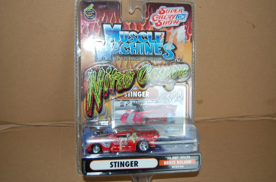 2003 Muscle Machines Nitro Coupe '33 Jeep Willys STINGER 1:64 Die Cast - Image 1 of 1