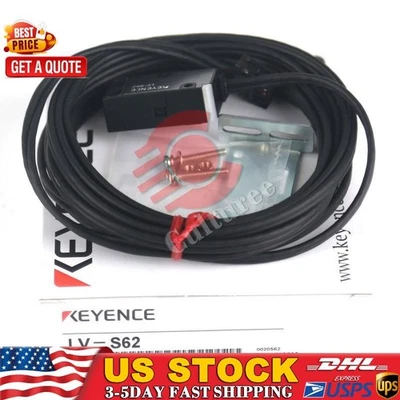 Keyence LV-S62 Laser Sensor LVS62 New US Free TAX 1PC  US Free TAX - Image 1 of 4