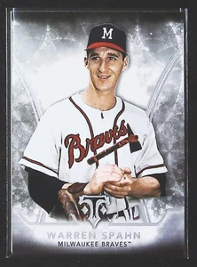 2015 Topps Triple Threads Warren Spahn #25 Milwaukee Braves - Foto 1 di 2