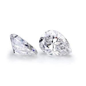 1 Carat GRA Certified Loose Moissanite Pear Cut Stones D VVS1 8mm x 5mm - Picture 1 of 6
