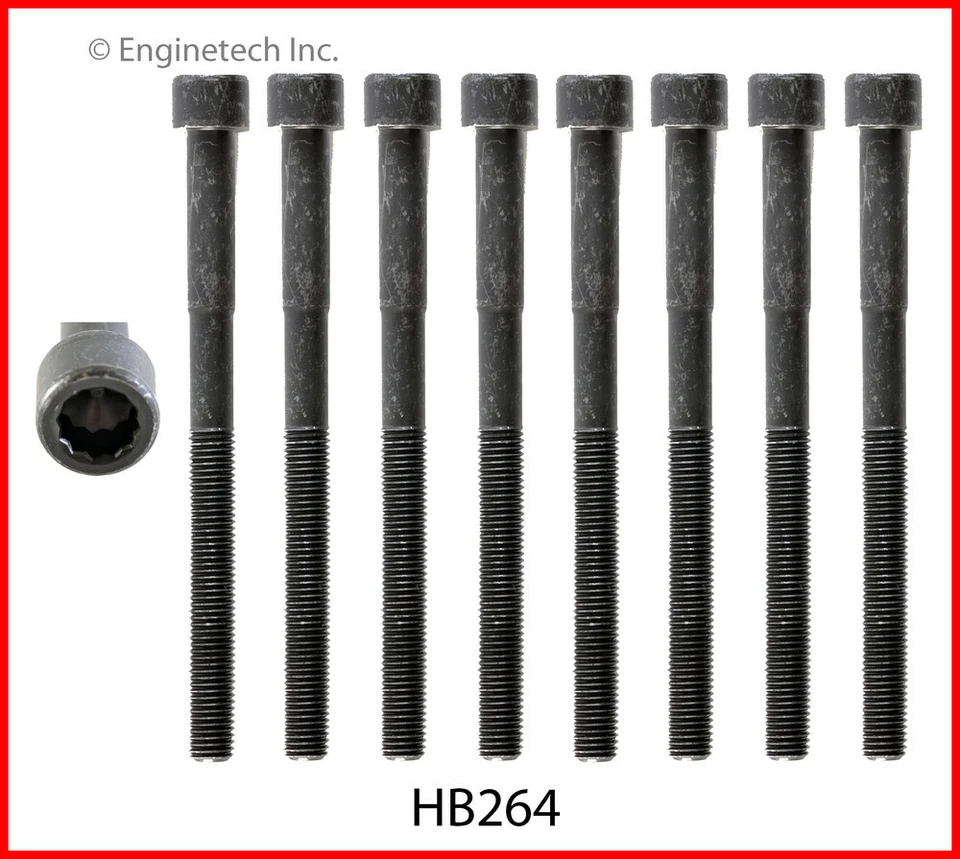 Juego de pernos de cabeza (para 1 cabeza) EngineTech HB264 Toyota 3,5 L y 4,0 L 2003 - 2015 Foto 1 de 1