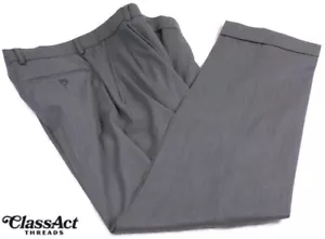 Ballin by 1946 Anzughose Herren grau Total Comfort Stretch Wollmischung 36 Zoll x 32 Zoll - Bild 1 von 6