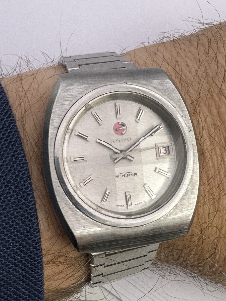 希少 70s 行き RADO OVER-POLE 純正SSベルト 腕時計 ヴィンテージ