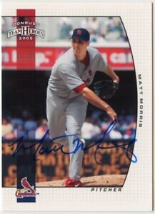 2005 Donruss Matt Morris Autographed Signed #427 Team Heroes St Louis Cardinals