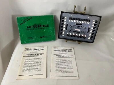 Vtg '50's Auto Bridge Play Yourself Bridge Game Deluxe Pocket Model w/Manuals - Image 1 of 4