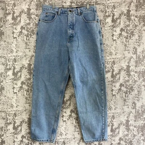 Vtg 90’s Eddie Bauer Womens 14 Petite Mom Jeans High Rise Loose Fit Light Wash - Picture 1 of 17