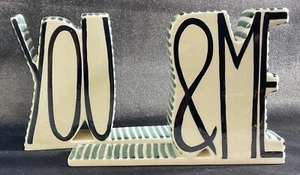 RARE Molly Hatch You and Me Bookends EXCELLENT - Picture 1 of 4