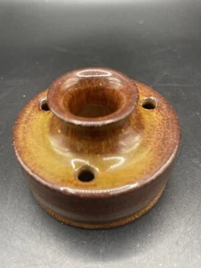Cerámica hecha a mano Redware Inkwell Studio firmada por el artista  - Imagen 1 de 6