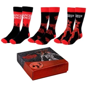 Cerda Stranger Things Geschenkset Socken 40-46 Set 3 ´er - Picture 1 of 1