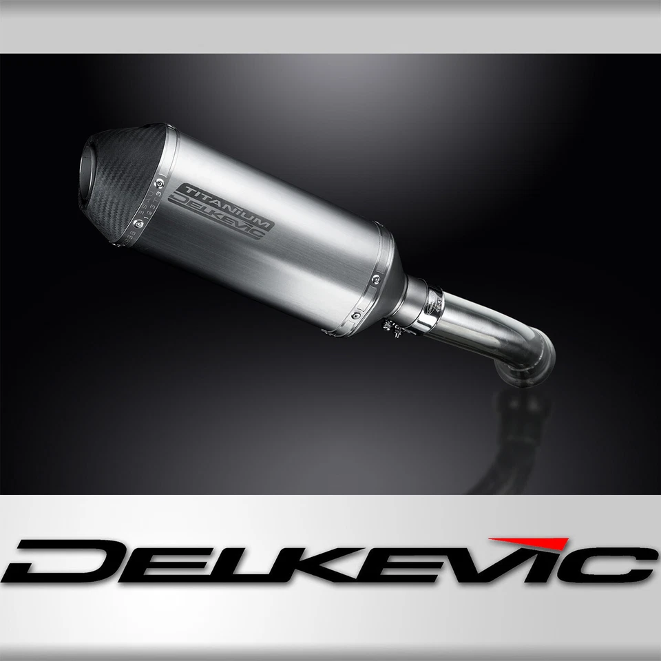 BMW K1200R 2005-2009 Delkevic Slip On 10" X-Oval Titanio Kit Silenciador Escape Foto 1 de 4