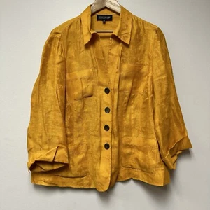 Jones New York Womens 16W 100% Linen Blazer 4 Button Coat Jacket - Bild 1 von 6