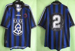 Maillot Adidas Club Bruges KV #2 Dexia Bank vintage Brugge Jersey - L / XL - Imagen 1 de 6