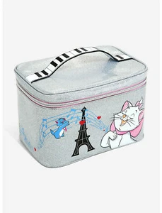 Disney Danielle Nicole Marie Kosmetiktasche The Aristocats Train Etui Silber NEU - Bild 1 von 2