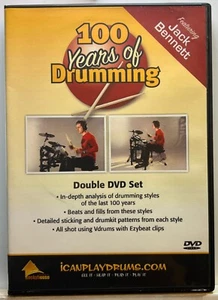 100 Jahre Schlagzeug: Jack Bennett (2 DVD Set Ich kann Schlagzeug spielen) *selten* *v gut* - Bild 1 von 2
