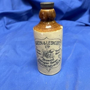 Antique Green & Ledicott Acorn brand Southend on Sea Ginger Beer bottle - Picture 1 of 11