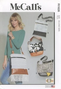 McCall's R11626 große Umhängetaschen, Geldbörsen in 2 Größen ungeschnittenes Muster M8334 - Bild 1 von 3