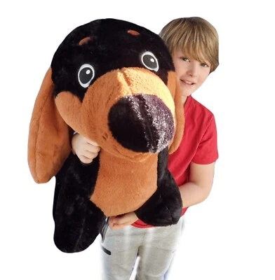 DELUXE PAWS GIANT 100 cm salsiccia cane bassotto peluche giocattolo morbido