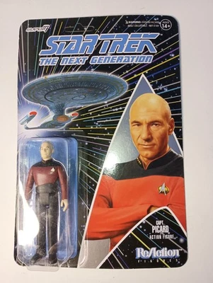 Super7 - Figura de Reacción Star Trek: La Próxima Generación Onda 1 - Capitán Picard Foto 1 de 2