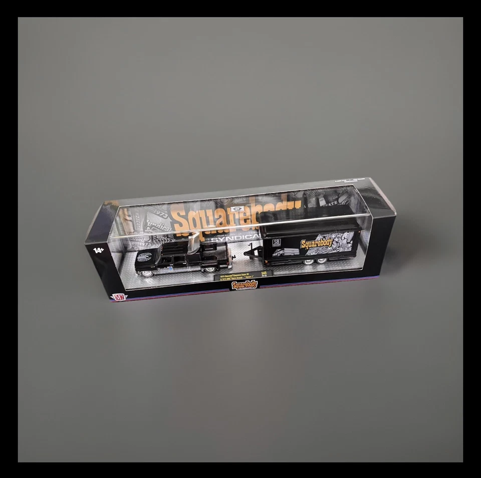 Camión automático M2 Machines Squarebody Syndicate 1973 Cheyenne Super 30 y GMC Sierra Foto 1 de 1